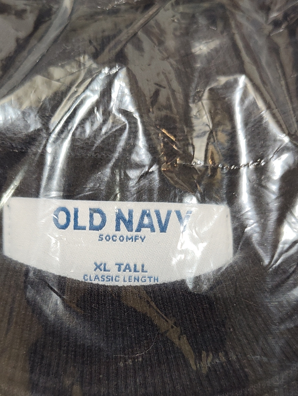 Old Navy SoComfy Sweatshirt Black XL Tall New In Bag